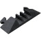 Protective ramp | system A | End piece with adapterdimensions: 200 x 600 x 75 mm dimensions of the diffuser channels: 3x 60 x 50 mmadapter dimensions: width: 6.7 cm / 3.5 cm, length: 7.5 cm, height: 6.5 cm